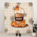 Personalized Halloween Grandma Quilt/Fleece Throw Blanket - Halloween Gift For Grandma - Up to 10 Kids
