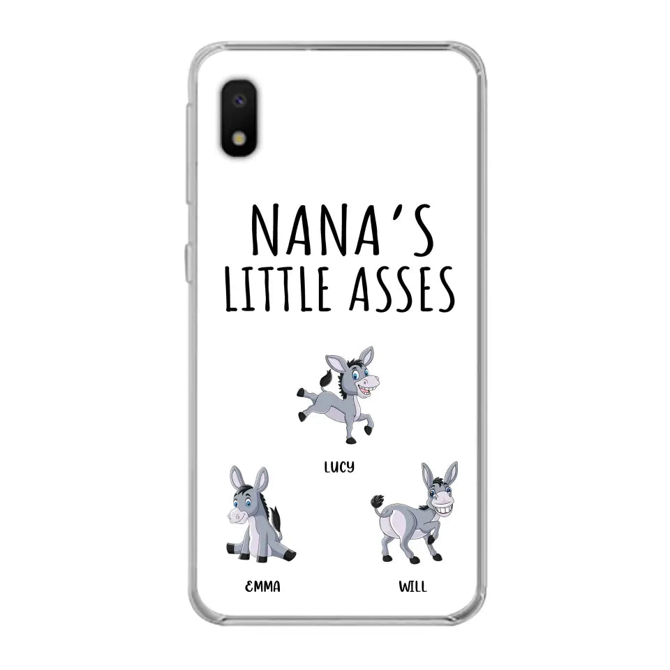 Custom Personalized Donkeys Phone Case - Gift Idea For Family/ Grandma/ Papa - Upto 12 Donkeys - Case For iPhone/ Samsung - Boss's Pain In The Asses