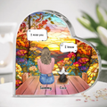 Personalized Memorial Pet Crystal Heart - Up to 3 Pets - Memorial Gift Idea For Dog/Cat/Rabbits Owners - I Miss You
