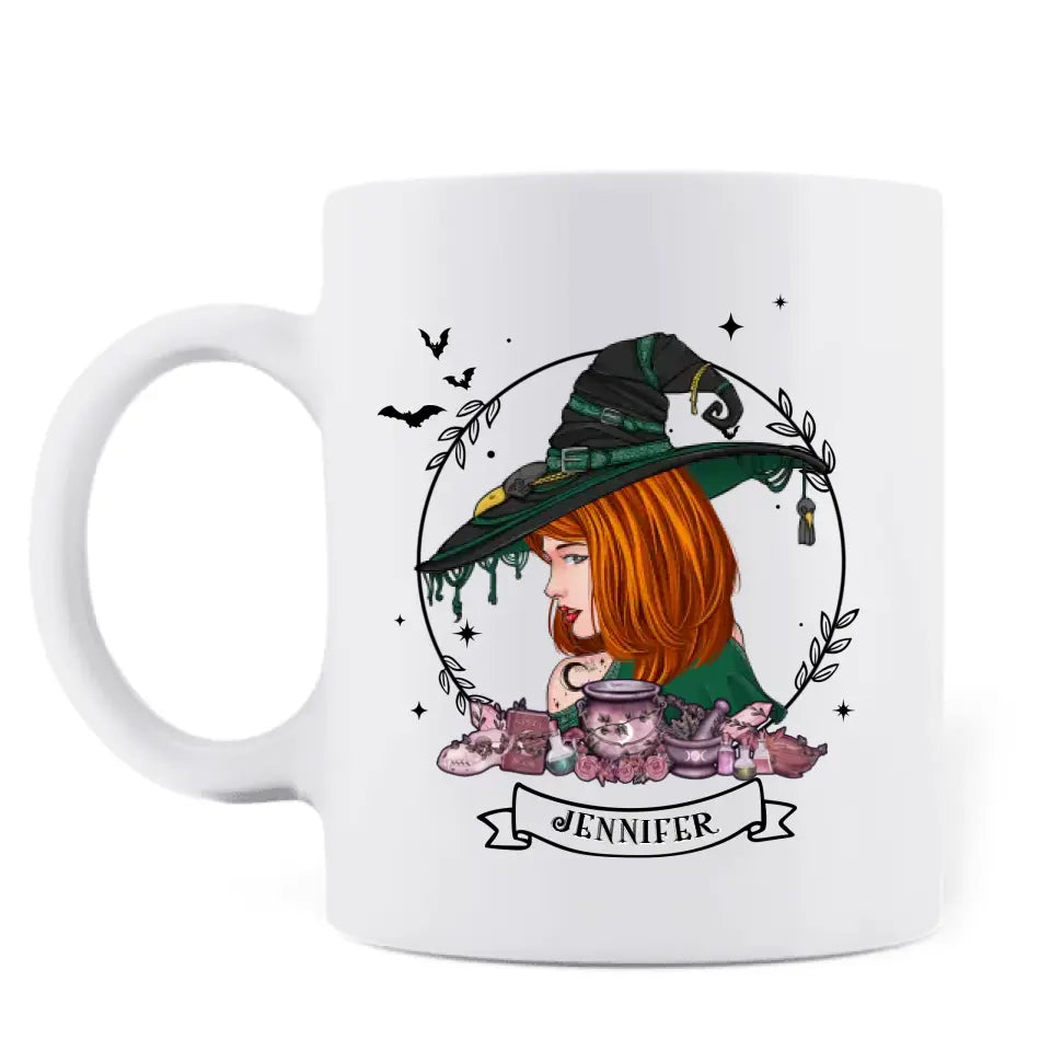 Personalized Witch Coffee Mug - Gift Idea For Halloween/Witch Lovers - I'm Not A Bad Witch I'm A Real Witch