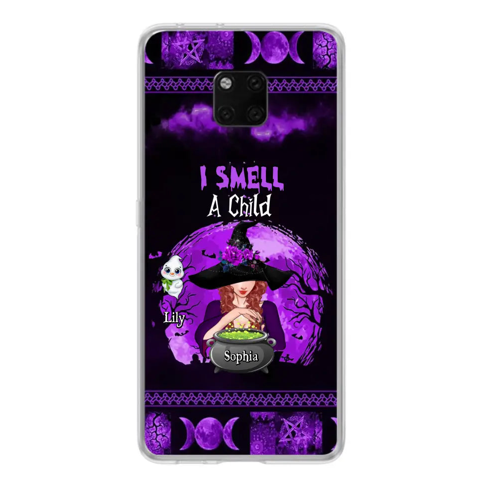 Personalized Witch Phone Case - Up to 10 Children - Halloween Gift Idea for Family - I Smell Children - Case for Xiaomi/Huawei/Oppo