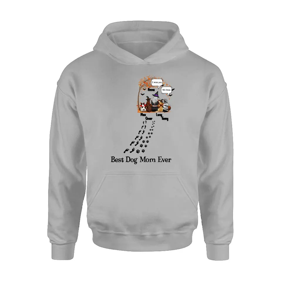 Personalized Halloween Shirt/Hoodie - Gift Idea For Halloween/Dog Lovers - Up to 4 Dogs - I Miss You