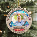 Personalized Memorial Photo Acrylic/Wooden Ornament - Memorial Gift Idea for Christmas - I'll Hold You In My Heart Until I Can Hold You In Heaven