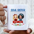 Personalized Besties Coffee Mug - Christmas Gift Idea For Friends - Soul Sister