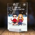 Personalized Couple Acrylic Plaque - Christmas Gift Idea For Couple - Our First Christmas Together