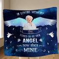 Personalized Memorial Photo Fleece Throw Blanket - Memorial Gift Idea For Family Member - In Loving Memory
