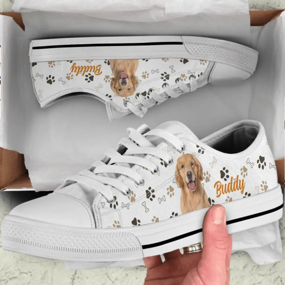 Personalized Dog Photo Sneakers - Gift Idea For Dog Lovers