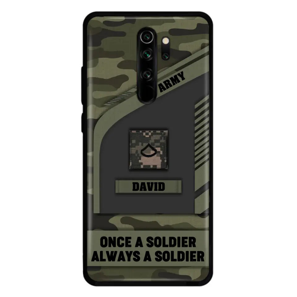 Custom Personalized Veteran Phone Case - Gift Idea For Veteran/Veterans Day - Once A Soldier Always A Soldier - Case for Xiaomi/Huawei/Oppo