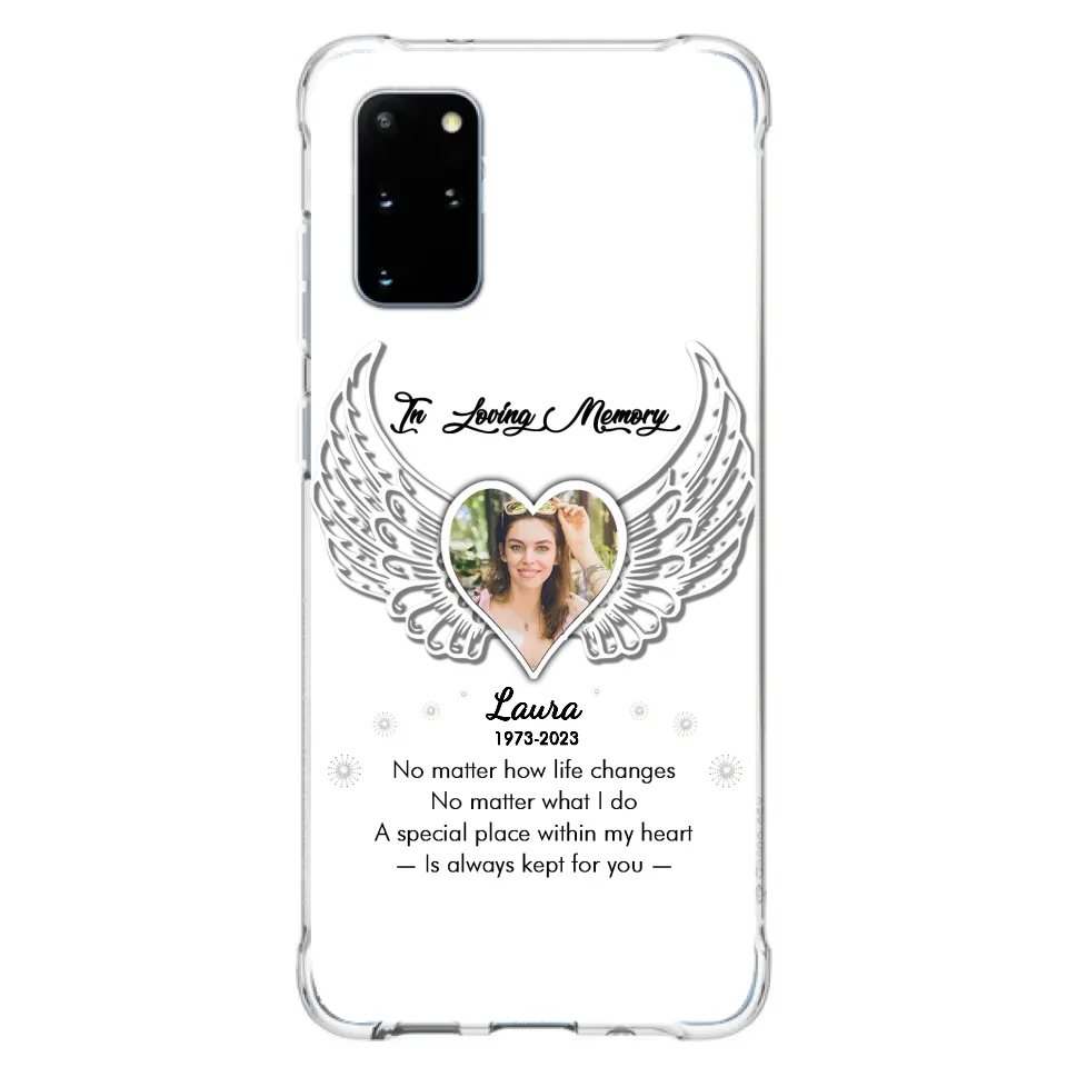 Personalized In Loving Memory Phone Case - Upload Photo - Memorial Gift Idea - Case For iPhone/Samsung - A Special Place Within My Heart Is Always Kept For You