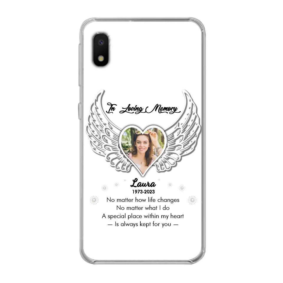 Personalized In Loving Memory Phone Case - Upload Photo - Memorial Gift Idea - Case For iPhone/Samsung - A Special Place Within My Heart Is Always Kept For You