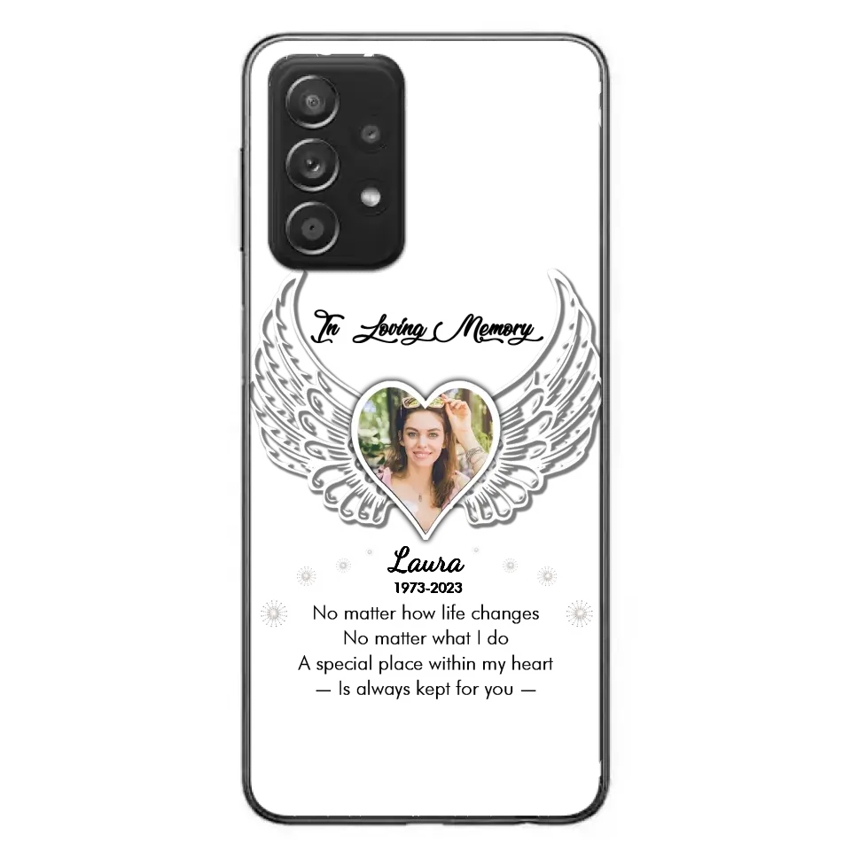 Personalized In Loving Memory Phone Case - Upload Photo - Memorial Gift Idea - Case For iPhone/Samsung - A Special Place Within My Heart Is Always Kept For You