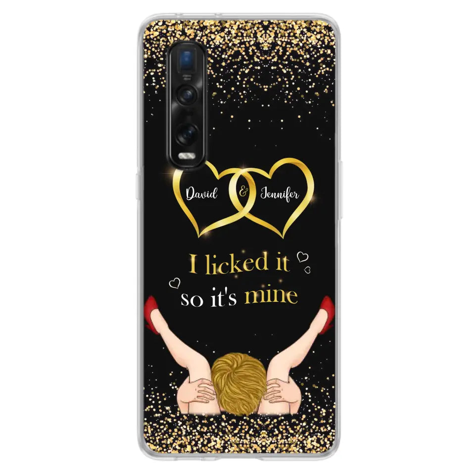 Custom Personalized Couple Phone Case - Gift Idea For Couple/Valentines Day - I Licked It So It's Mine - Case For Oppo/Xiaomi/Huawei