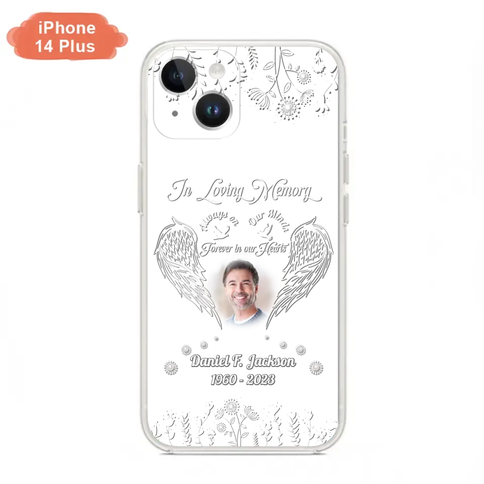 Personalized Memorial Photo Phone Case - Memorial Gift Idea - In Loving Memory