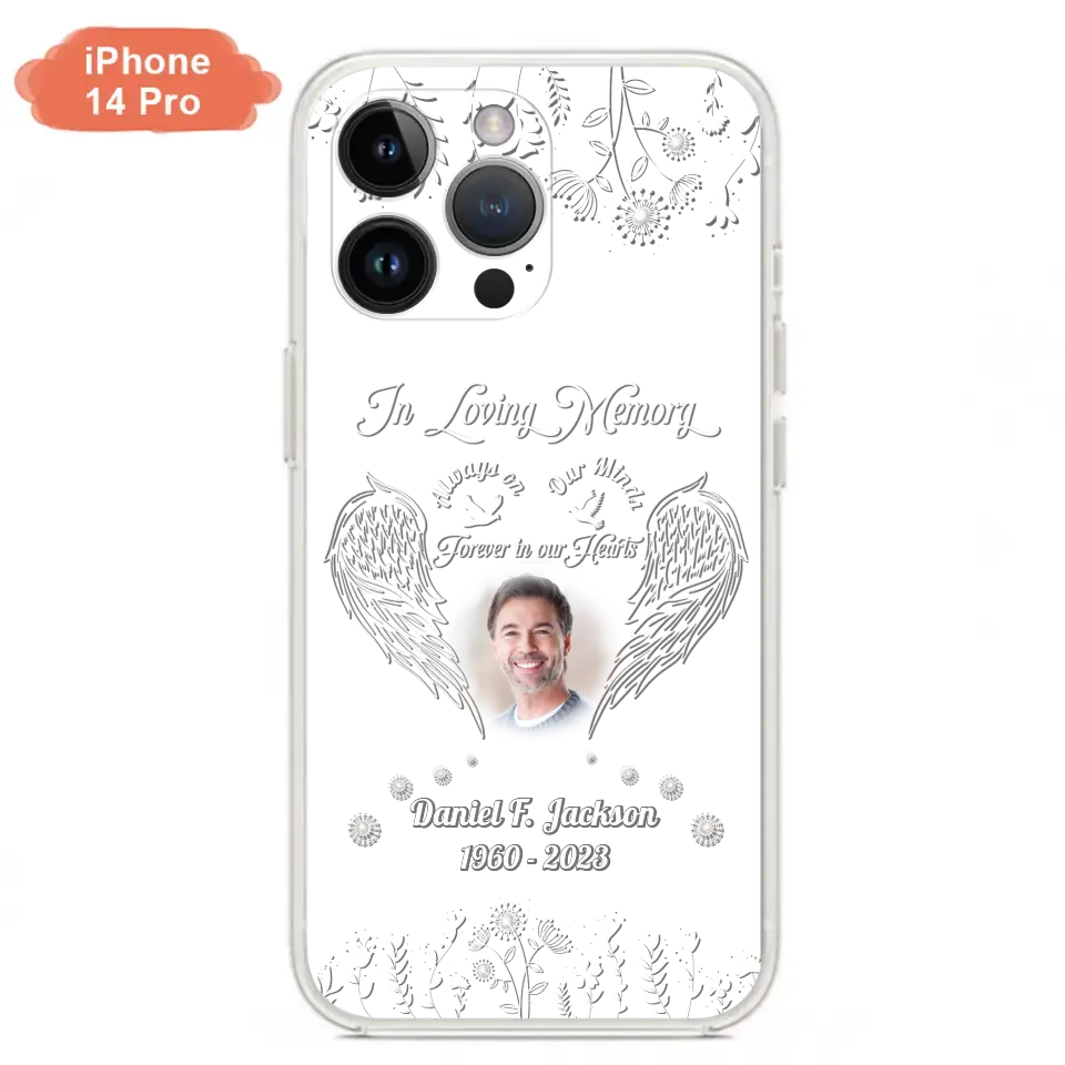 Personalized Memorial Photo Phone Case - Memorial Gift Idea - In Loving Memory