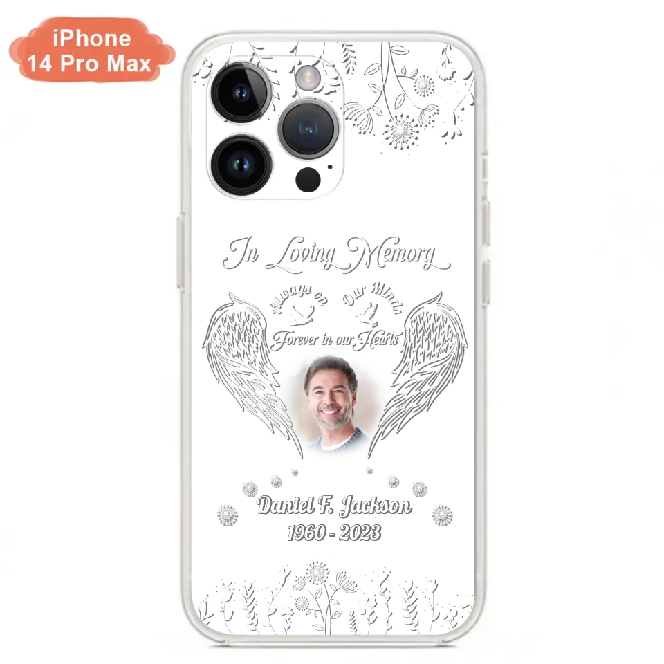 Personalized Memorial Photo Phone Case - Memorial Gift Idea - In Loving Memory