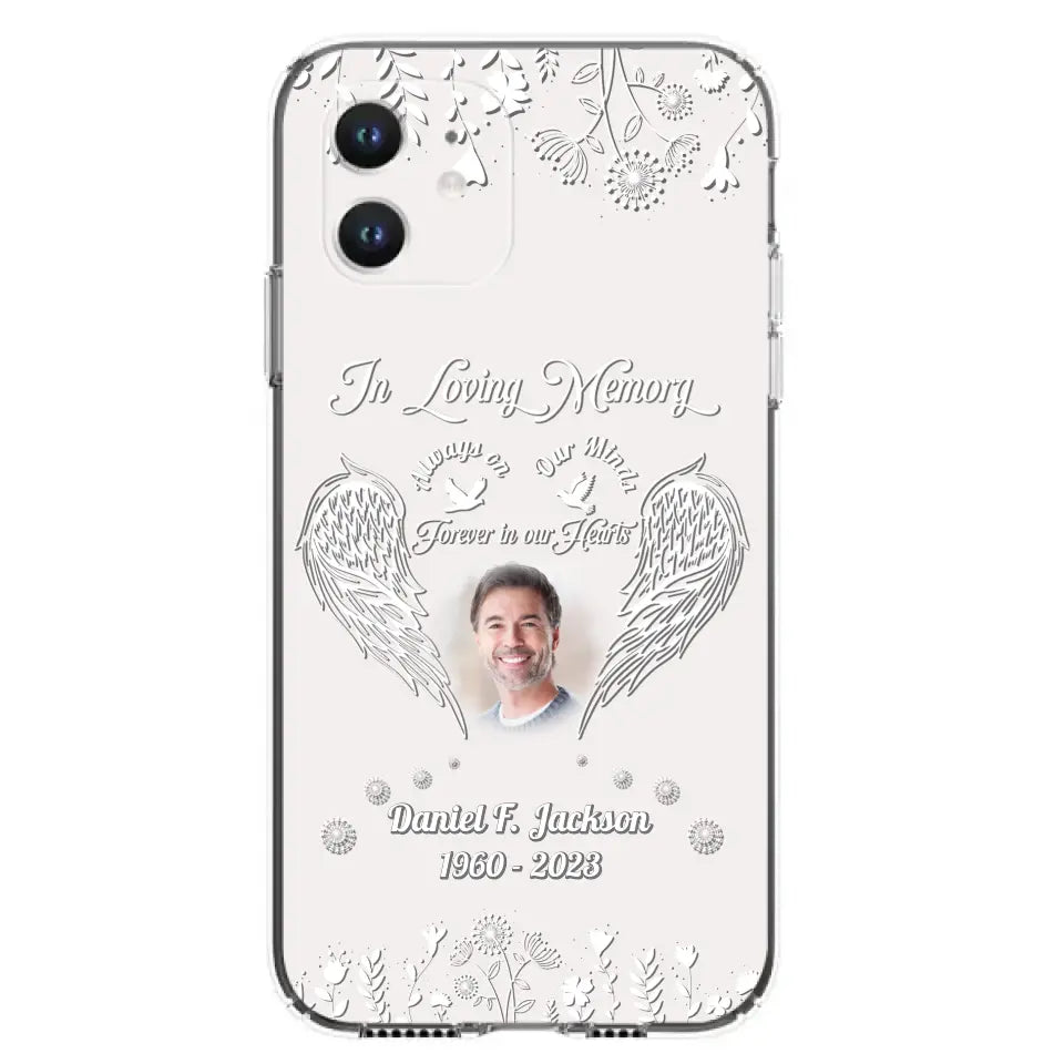 Personalized Memorial Photo Phone Case - Memorial Gift Idea - In Loving Memory