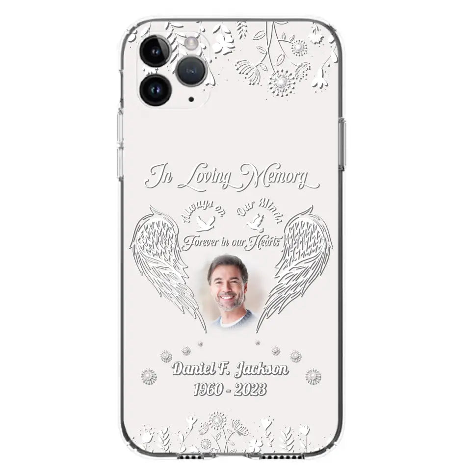 Personalized Memorial Photo Phone Case - Memorial Gift Idea - In Loving Memory