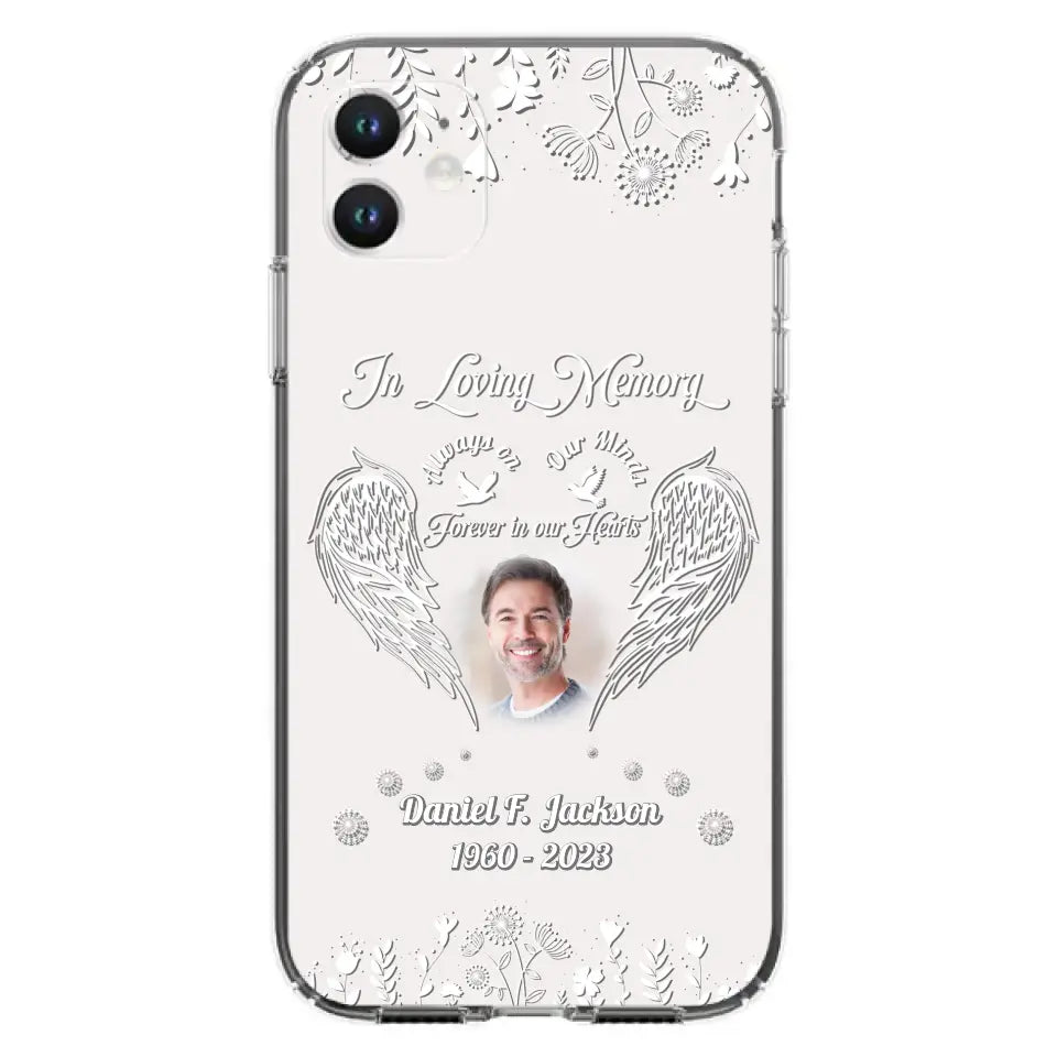 Personalized Memorial Photo Phone Case - Memorial Gift Idea - In Loving Memory