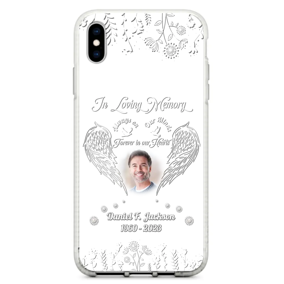 Personalized Memorial Photo Phone Case - Memorial Gift Idea - In Loving Memory