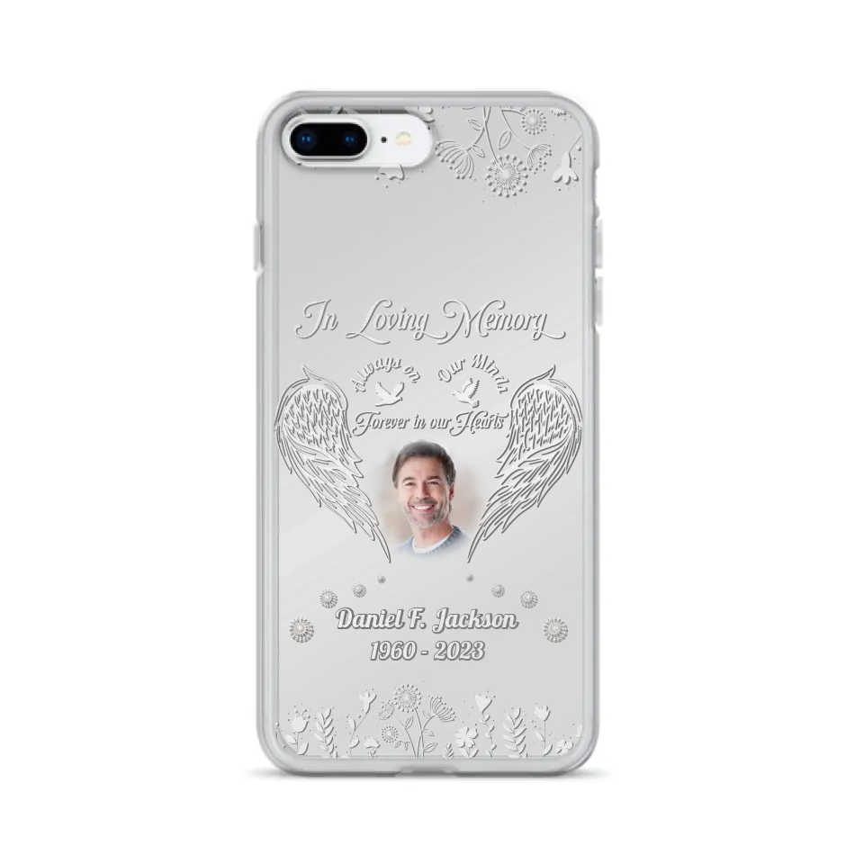 Personalized Memorial Photo Phone Case - Memorial Gift Idea - In Loving Memory