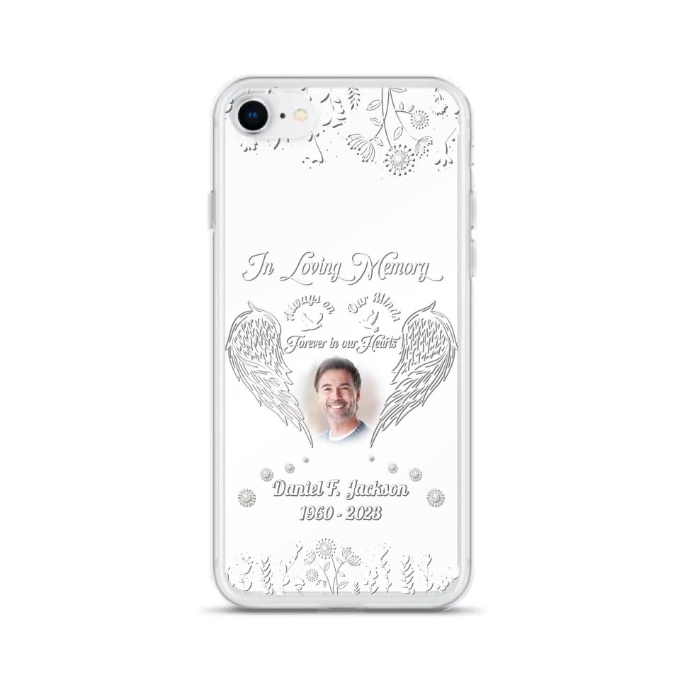 Personalized Memorial Photo Phone Case - Memorial Gift Idea - In Loving Memory