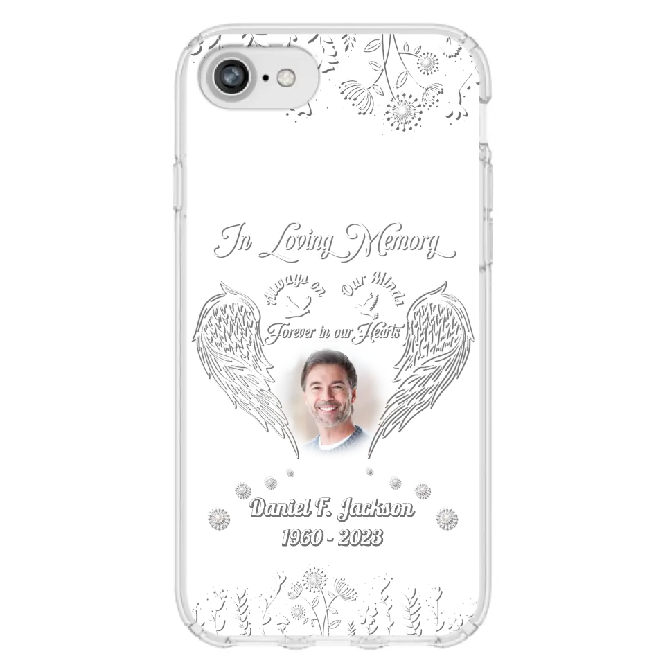 Personalized Memorial Photo Phone Case - Memorial Gift Idea - In Loving Memory