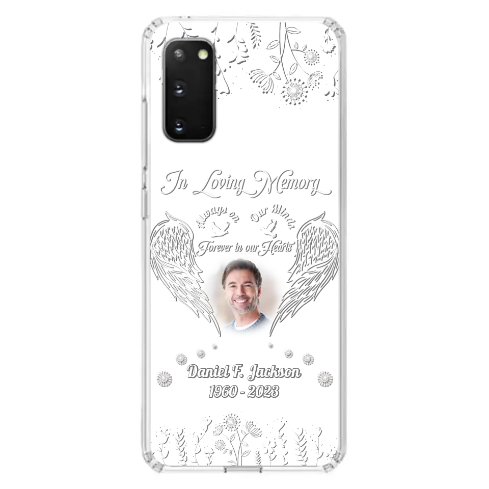 Personalized Memorial Photo Phone Case - Memorial Gift Idea - In Loving Memory