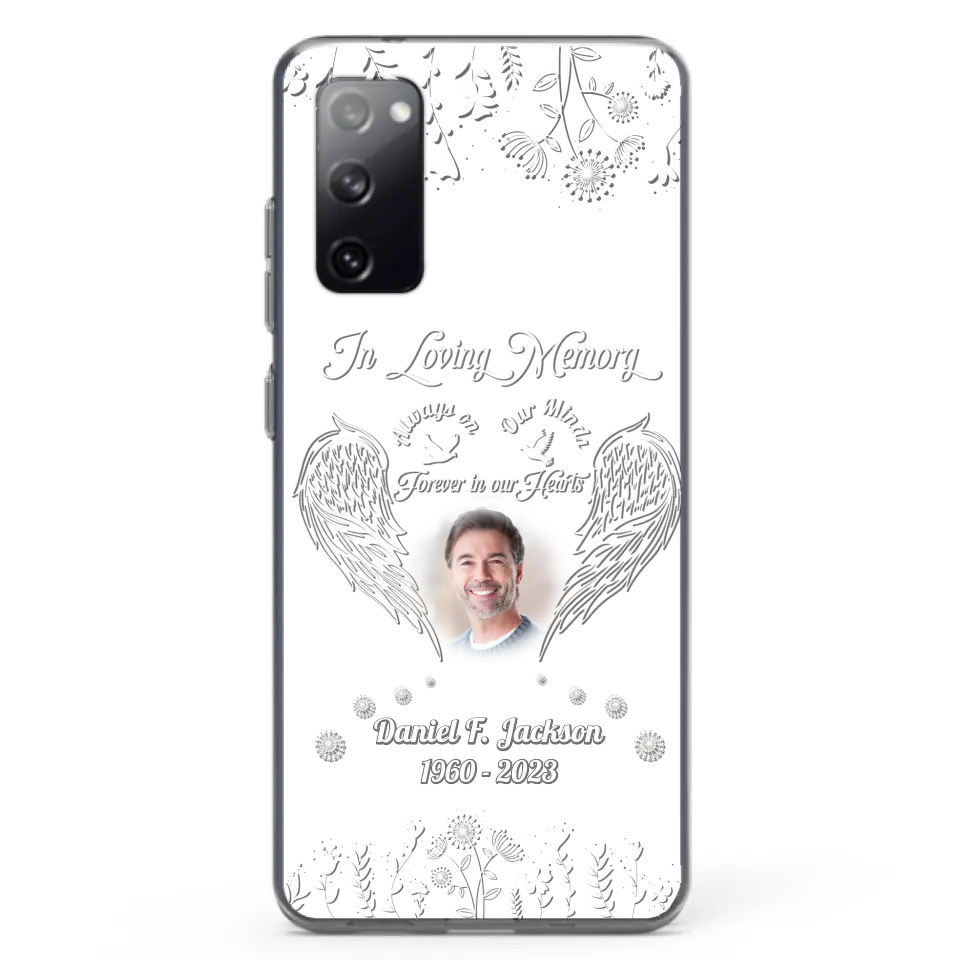 Personalized Memorial Photo Phone Case - Memorial Gift Idea - In Loving Memory