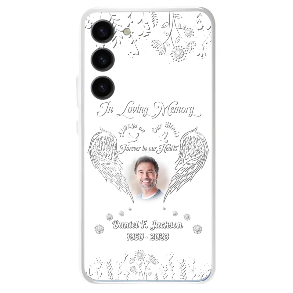Personalized Memorial Photo Phone Case - Memorial Gift Idea - In Loving Memory