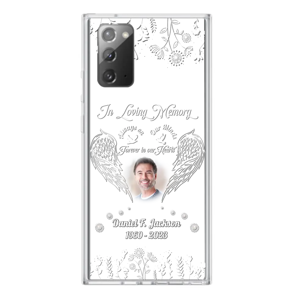 Personalized Memorial Photo Phone Case - Memorial Gift Idea - In Loving Memory