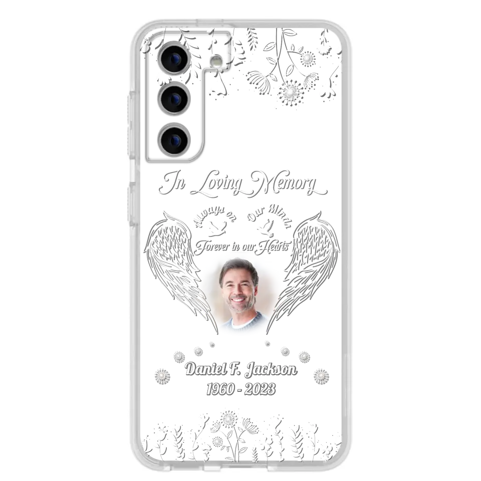 Personalized Memorial Photo Phone Case - Memorial Gift Idea - In Loving Memory
