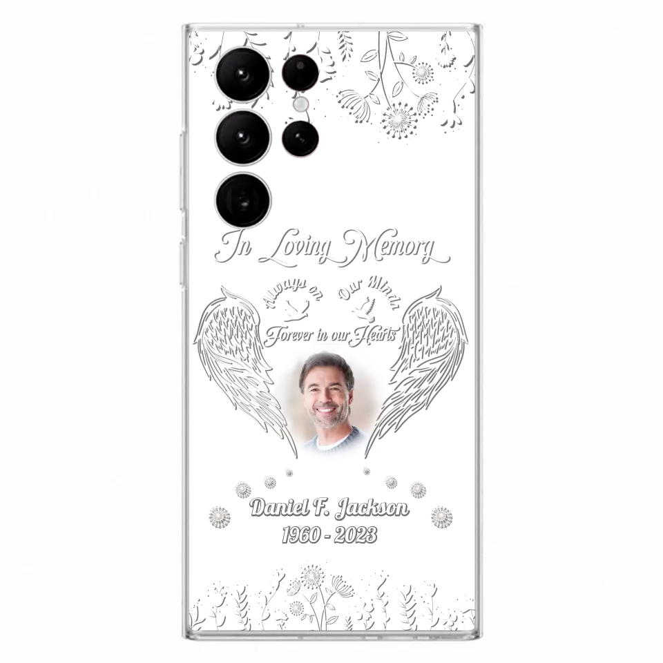 Personalized Memorial Photo Phone Case - Memorial Gift Idea - In Loving Memory