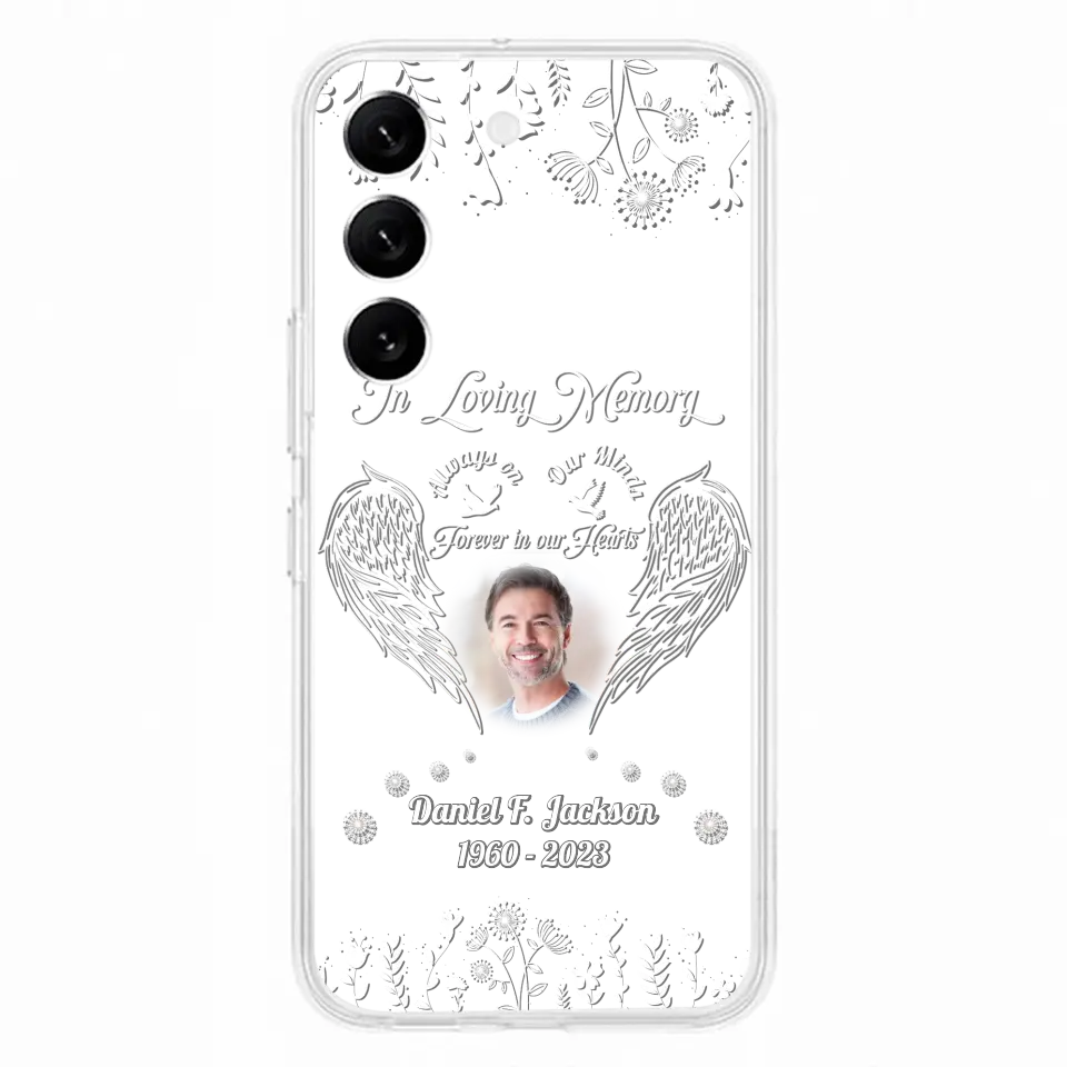 Personalized Memorial Photo Phone Case - Memorial Gift Idea - In Loving Memory