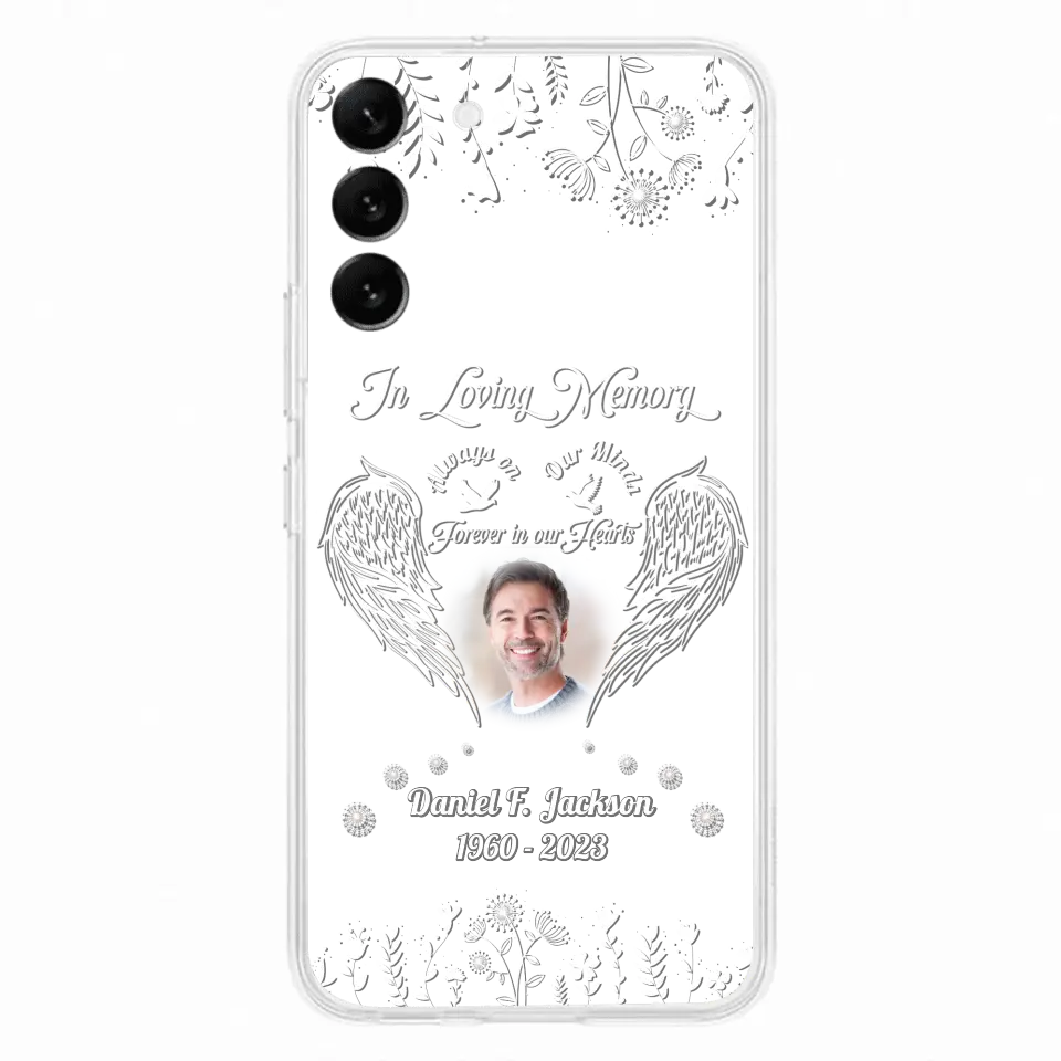 Personalized Memorial Photo Phone Case - Memorial Gift Idea - In Loving Memory