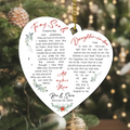 Personalized Wedding Gifts For My Son And Daughter In Law Acrylic Ornament - Gift For Couple On Wedding Day From Mother Of Groom