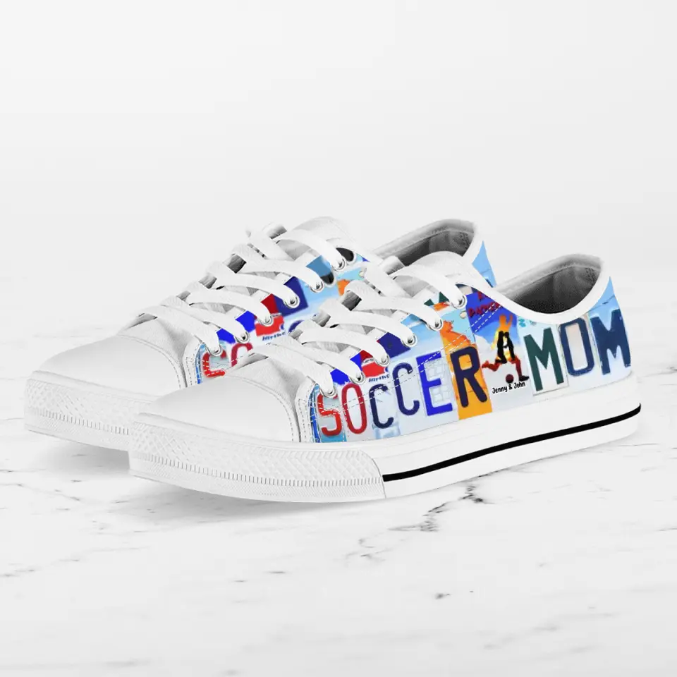 Custom Soccer Mom Sneakers - Gift Idea For Mother