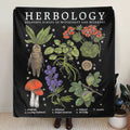 Personalized Herbology Fleece Throw Blanket & Quilt - Gift Idea For Friends/ Family Member/ Plant Lover