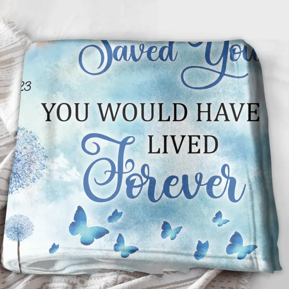 Personalized Memorial Pet Fleece Throw Blanket & Quilt - Upload Photo - Memorial Gift Idea For Pet Owners - If Love Could Have Saved You
