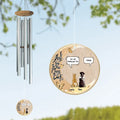 Personalized Memorial Wind Chime - Memorial Gift Idea For Dog Lover/Cat Lover with up to 5 Pets - He's Still Finding Your Hair