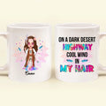 Personalized Hippie Mug - Best Gift For Hippies - On A Dark Desert Highway Cool Wind In My Hair