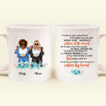 Custom Personalized Friends Coffee Mug - Gift Idea For Besties/ Friends - Sisters By Heart