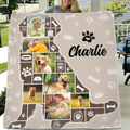 Personalized Dog Photo Fleece Throw Blanket & Quilt - Upload Photo - Gift Idea for Dog Lovers