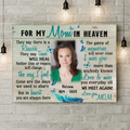Custom Personalized Memorial Photo Horizontal Canvas - Memorial Gift Idea For Mother's Day - I Miss You More Than Anybody Knows