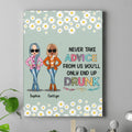 Custom Personalized Best Friends Canvas - Gift Idea For Friends - Up To 5 Friends