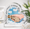 Personalized Memorial Dog Crystal Heart - Memorial Gift Idea for Dog Owners - The Moment Your Heart Stopped Mine Changed Forever