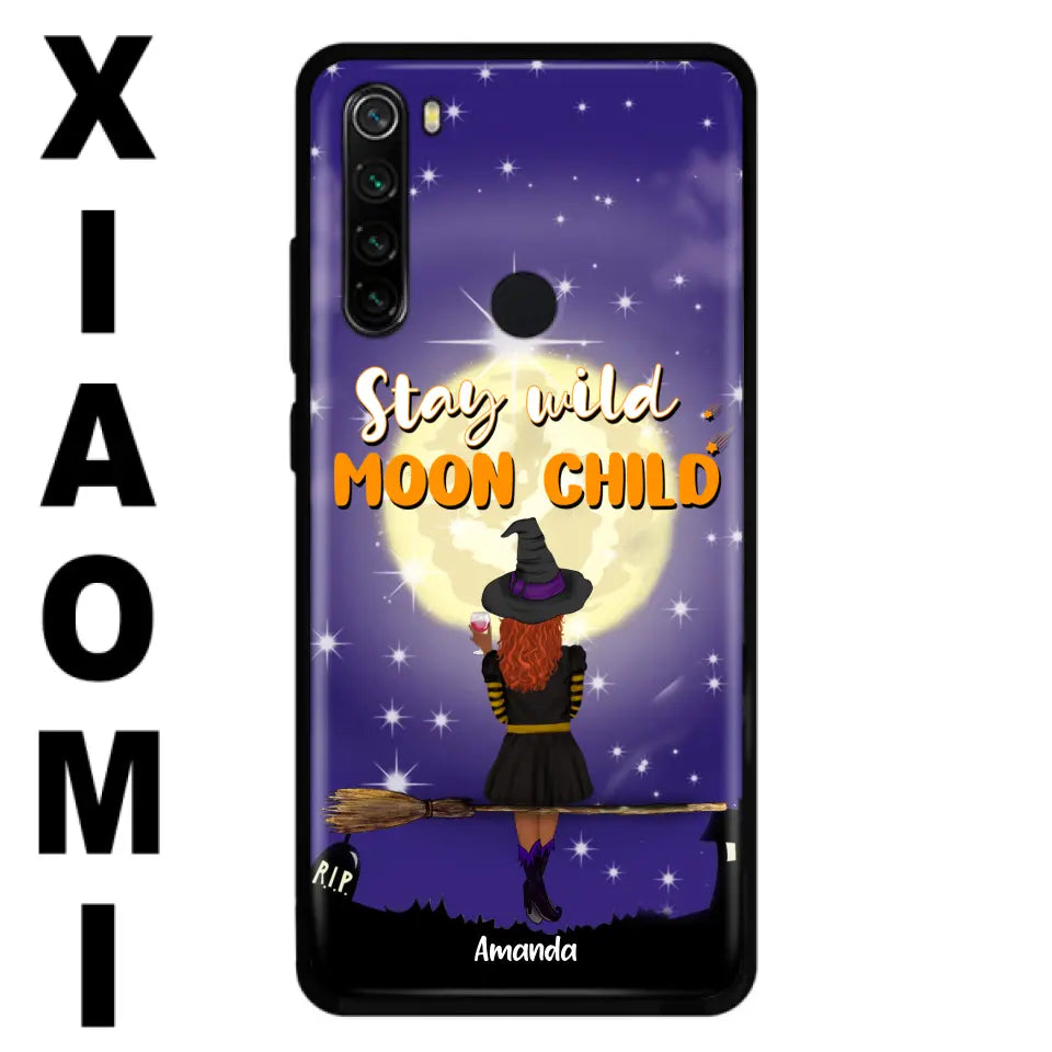 Personalized Witchy Phone Case - Up to 3 Pets - Stay Wild Moon Child - Phone Case For Xiaomi, Oppo and Huawei- OCEL9Z