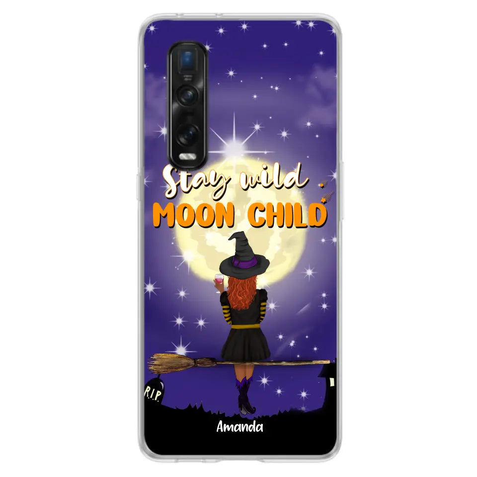 Personalized Witchy Phone Case - Up to 3 Pets - Stay Wild Moon Child - Phone Case For Xiaomi, Oppo and Huawei- OCEL9Z