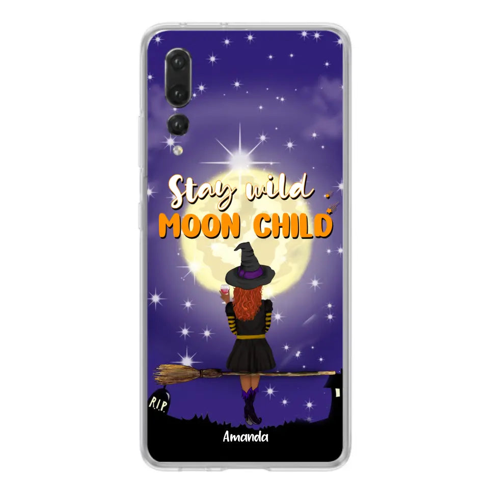 Personalized Witchy Phone Case - Up to 3 Pets - Stay Wild Moon Child - Phone Case For Xiaomi, Oppo and Huawei- OCEL9Z