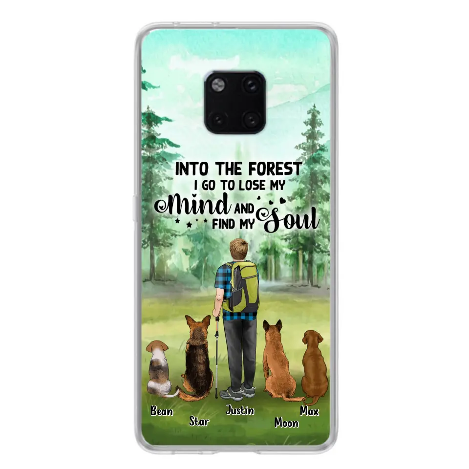 Personalized Solo Trekking Woods  With Pets Phone Case - Up to 4 Pets - Case For Xiaomi, Huawei and Oppo - 6CIAJ9