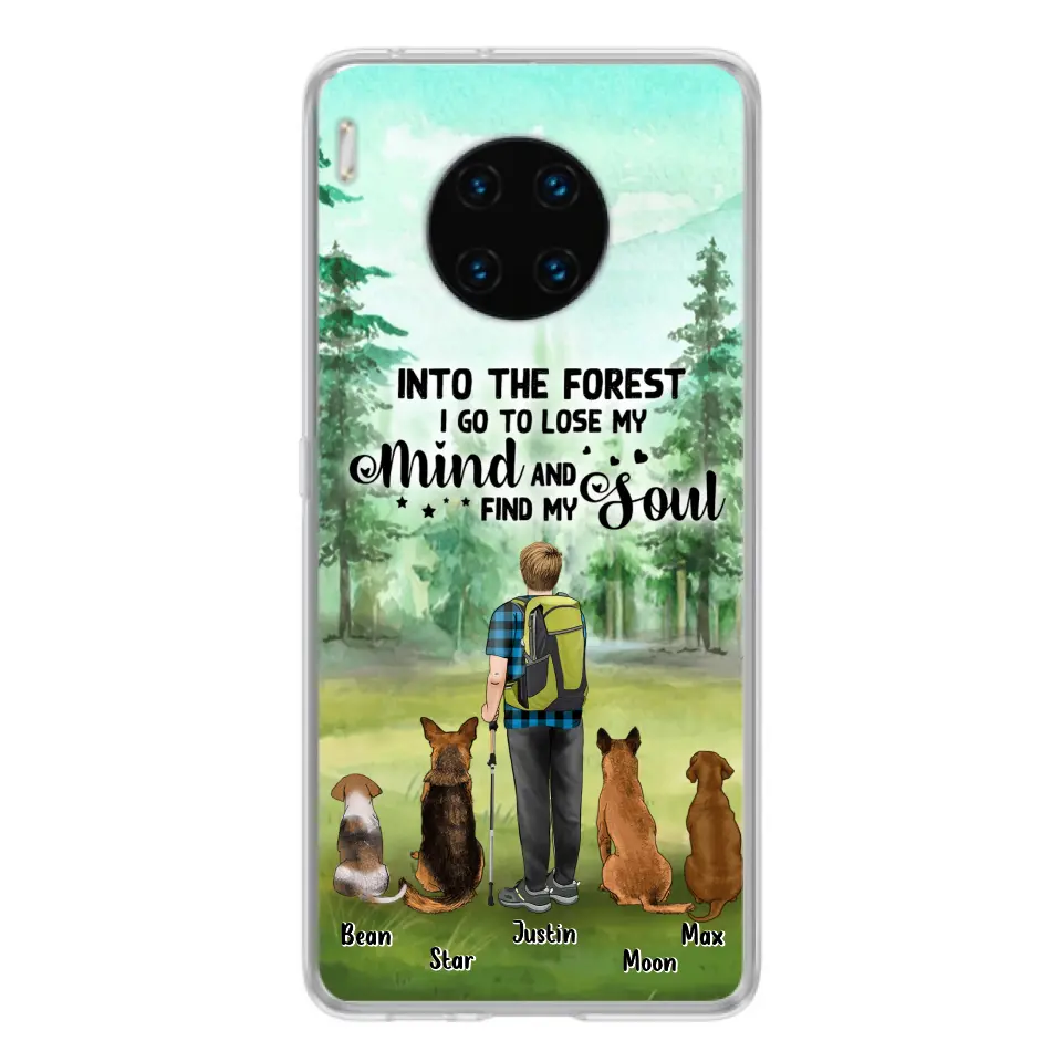 Personalized Solo Trekking Woods  With Pets Phone Case - Up to 4 Pets - Case For Xiaomi, Huawei and Oppo - 6CIAJ9
